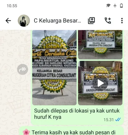 Pengiriman Papan Bunga Duka Sukasari
